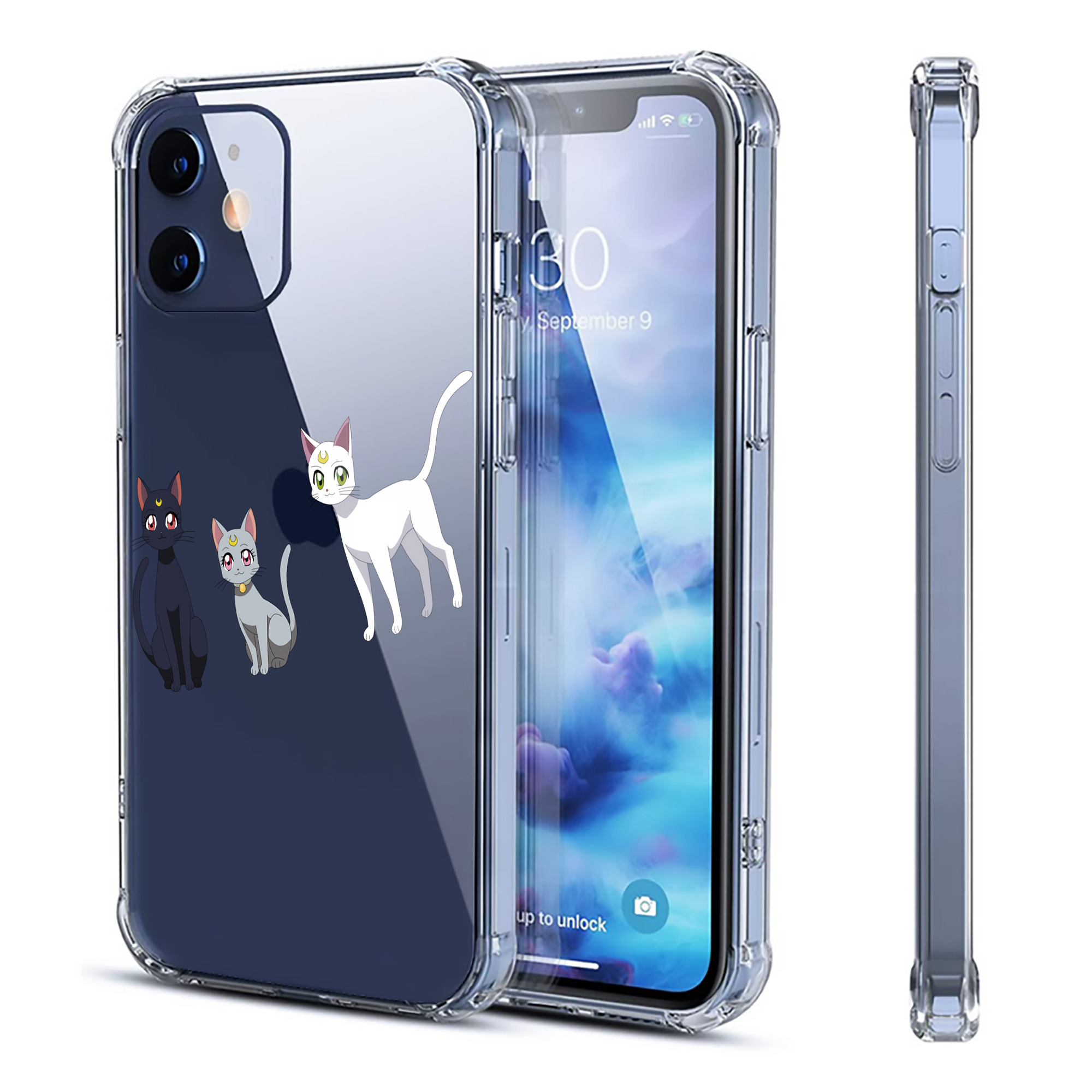 （画像用） 美少女戦士セーラームーン Sailor Moon 【iPhone 12シリーズ対応】透明スマホケース（クリアソフトケース）